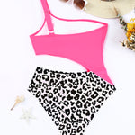 Leopard Cutout One-Shoulder One-Piece Swimsuit - All Mine Now Clothing