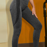 Wide Waistband Sports Leggings - All Mine Now Clothing