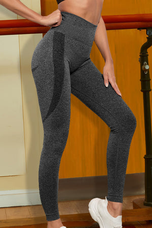 Wide Waistband Sports Leggings - All Mine Now Clothing