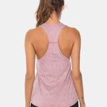 Full Size Scoop Neck Wide Strap Active Tank - All Mine Now Clothing