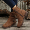 Suede Side Zip Round Toe Boots - All Mine Now Clothing