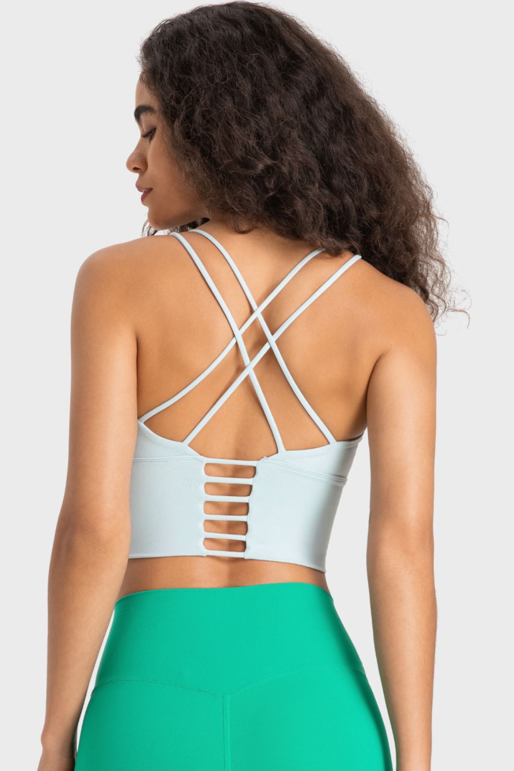 Millennia Crisscross Back Ladder Detail Sports Bra - All Mine Now Clothing