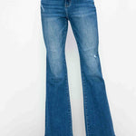 bytos Full Size High Rise Bootcut Jeans with Pockets - All Mine Now Clothing