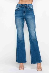 bytos Full Size High Rise Bootcut Jeans with Pockets - All Mine Now Clothing