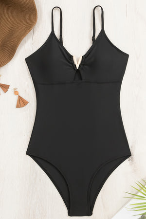 Cutout Spaghetti Strap One-Piece Swimwear - All Mine Now Clothing