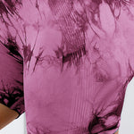 Tie-Dye High Waist Active Shorts - All Mine Now Clothing