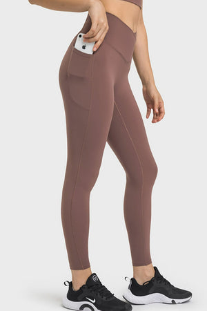 Millennia V-Waist Yoga Leggings with Pockets - All Mine Now Clothing