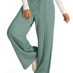 Drawstring Elastic Waist Wide Leg Pants - All Mine Now Clothing