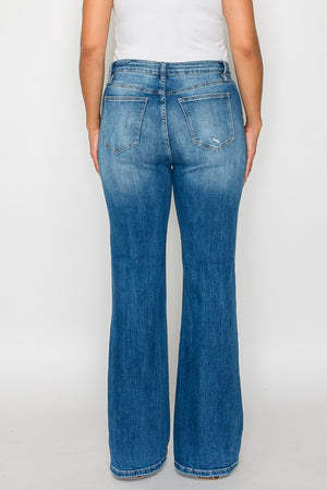 bytos Full Size Distressed High Rise Jeans with Pockets - All Mine Now Clothing