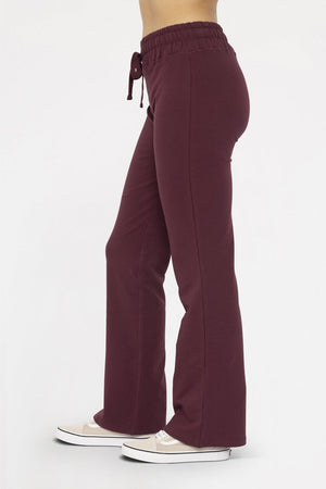 Mono B Drawstring Flared Pants - All Mine Now Clothing