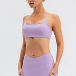 Crisscross Spaghetti Strap Active Cami - All Mine Now Clothing