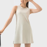 Millennia Round Neck Sleeveless Active Dress - All Mine Now Clothing