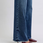 Judy Blue Full Size Raw Hem Mid Rise Jeans Trendsi