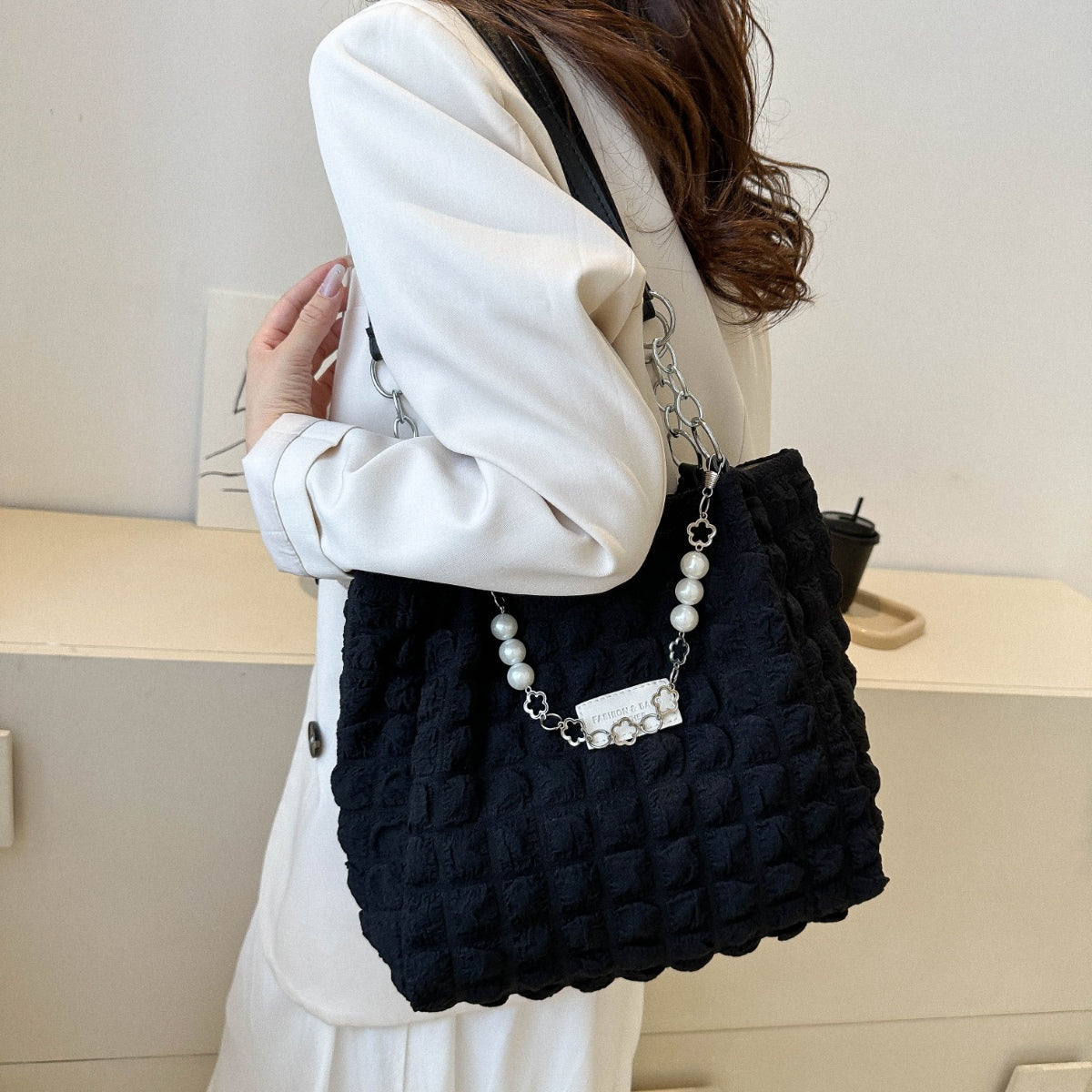 Cloud Puffy Polyester Tote Bag - All Mine Now Clothing