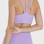 Millennia Square Neck Wide Strap Active Tank - All Mine Now Clothing