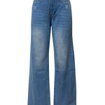 Raw Hem Wide Leg Jeans with Pockets Trendsi