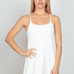 VERY J Sleeveless Active Tennis Dress with Unitard Liner - All Mine Now Clothing