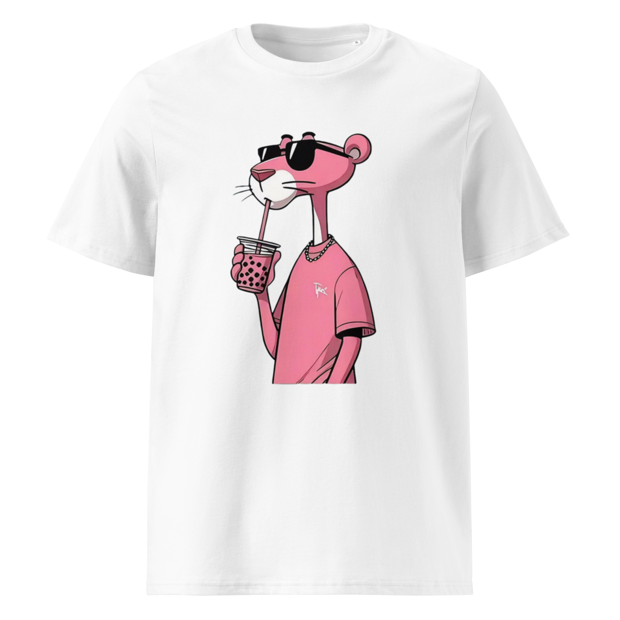 Men's Chilling Pink Panther Organic Cotton T-shirt