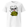 Men's graphic tees no limits featuring a bold panda graphic and vibrant lettering on a soft white cotton T-shirt