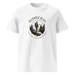 Men's eco-friendly outdoor adventure T-shirt featuring a vintage hiking graphic, perfect for outdoor adventure clothing for men.