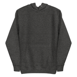 Men's DeeBow Hoodie for Men in dark gray featuring a classic design and front pocket for warmth and comfort