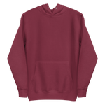 Men's DeeBow Hoodie For Men in burgundy with a classic design and front pocket for comfort and style